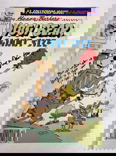YOGI BEAR #1 AUTOGRAPHED BY HANNA & BARBERA: YOGI BEAR #1 AUTOGRAPHED BY HANNA & BARBERA SIGNED 9/24/92 BY HARVEY COMICS. Seven G's Auctions does not confirm authenticity of signatures if a COA is provided any questions, please contact COA