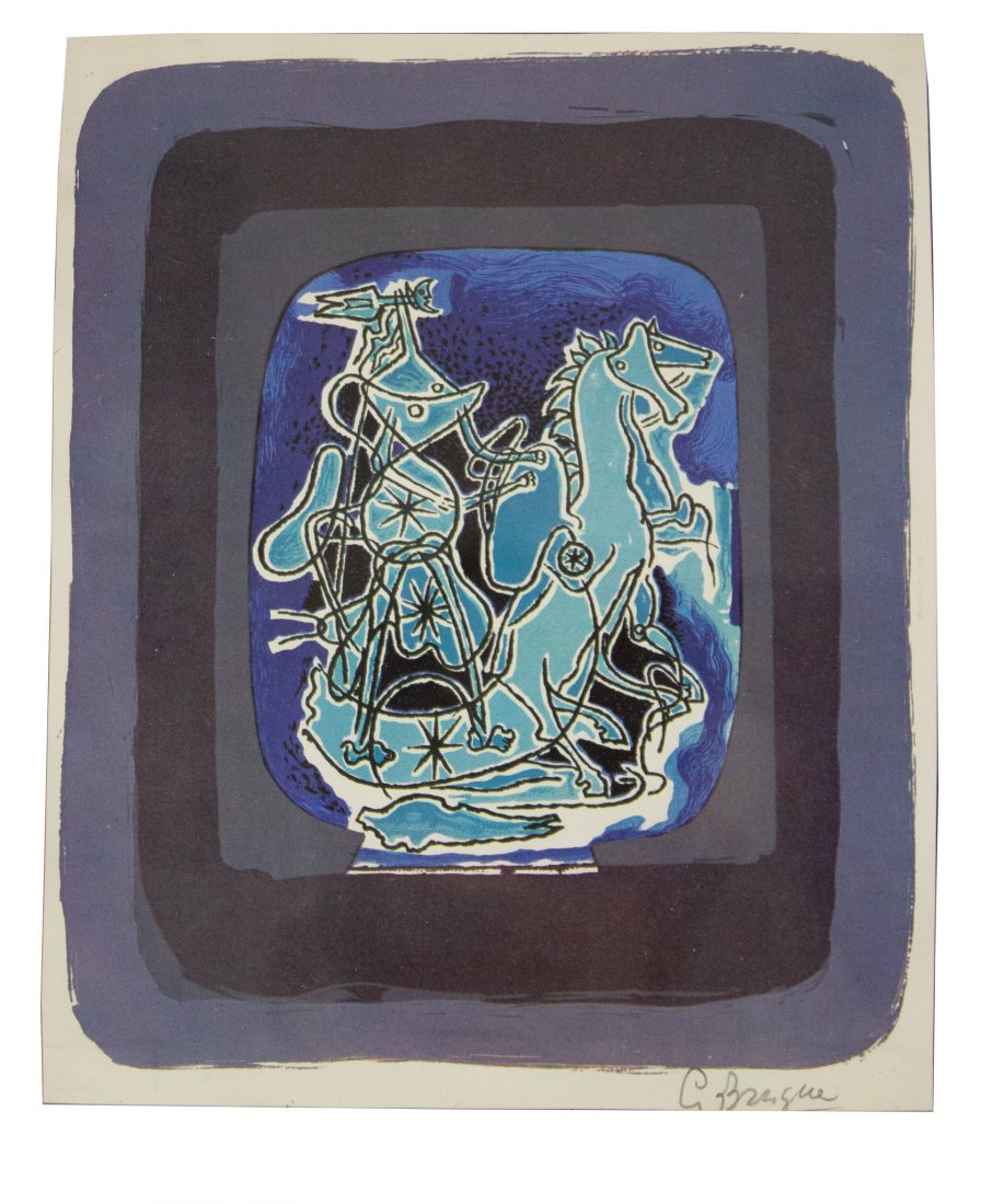 Georges Braque, Hélios V, bleu-violet (1 of 2)