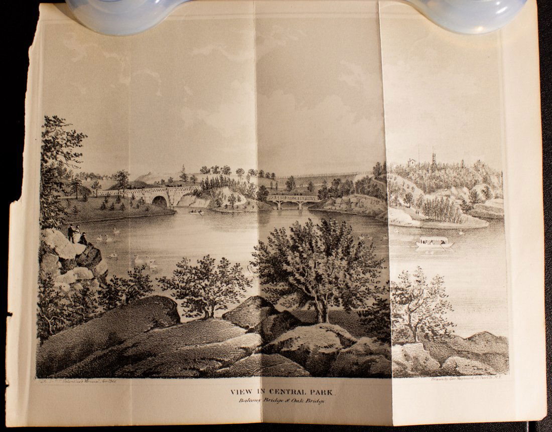 View In Central Park From 1861 D.T. Valentine Manual (1 of 2)