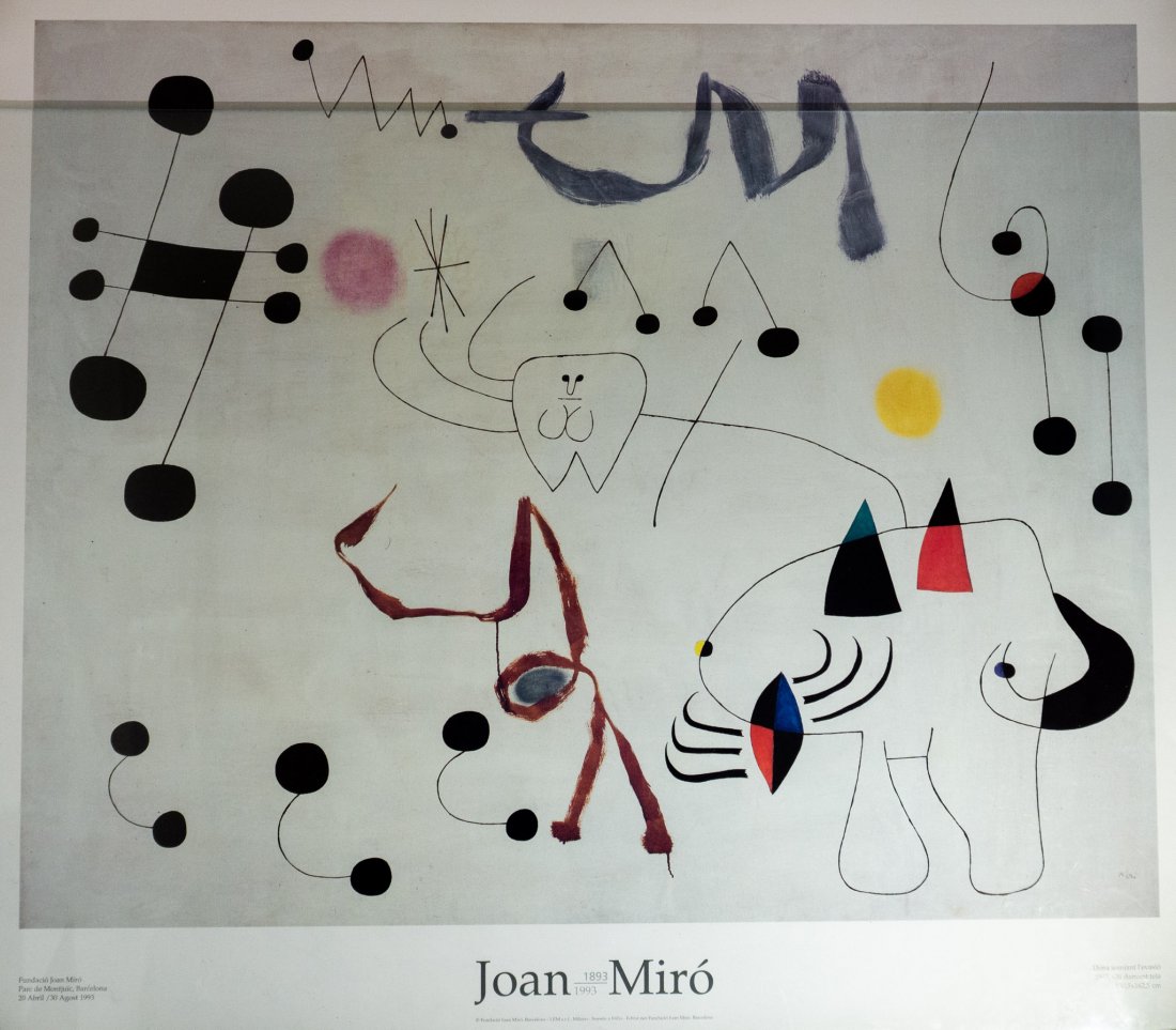 J. Miró " Dona somiant l'evasio" Poster 1993 (1 of 4)