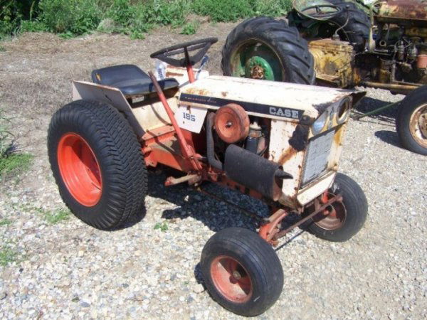 Image of Case 195 garden tractor blue