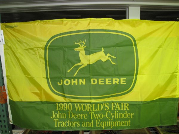 JD Flag 36"x57" 1990 Worlds Fair