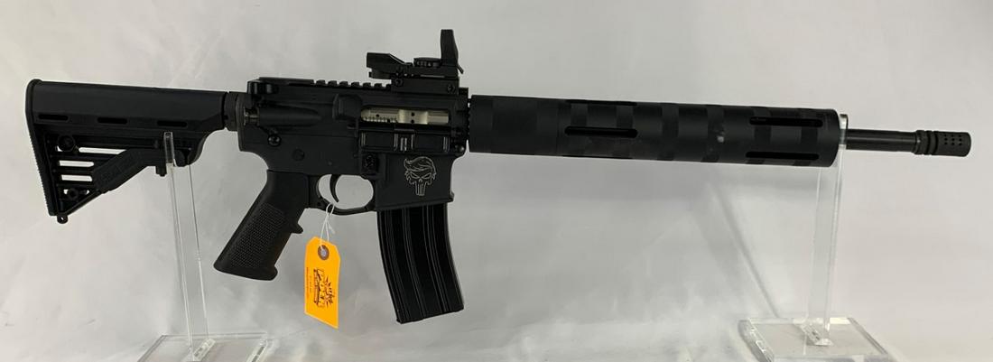 1338-ANDERSON AM-15: ANDERSON AM-15 - 5.56 NATO, MULTI CAL, 1 TO 8 TWIST, ADE ADVANCED OPTICS RED DOT REFLEX SIGHT, FREE FLOATED FOREARM, 21" BARREL, ADJUSTABLE STOCK (SN# 19117673)