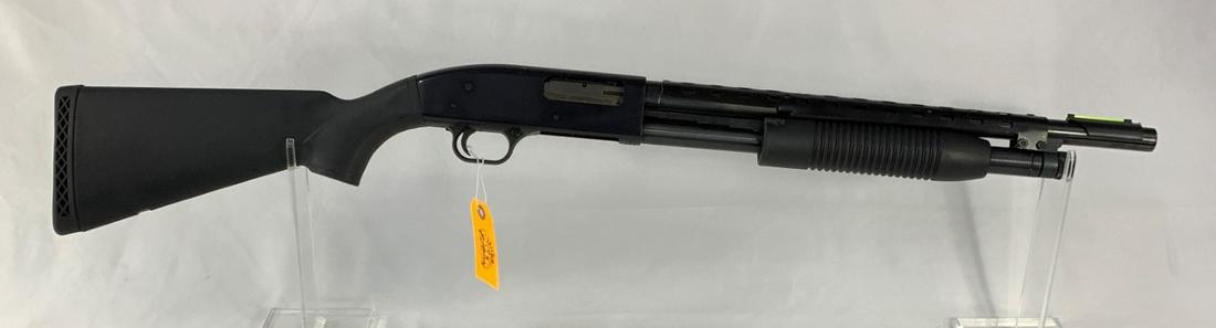 1341-MOSSBERG MAVERICK MODEL 88: MOSSBERG MAVERICK MODEL 88 - 12 GA, 2.75" & 3", 18" CYL BORE, RIOT/HOME DEFENSE, HEAT SHIELD, FIBER OPTIC SIGHT, LIKE NEW (SN# MV0017143)