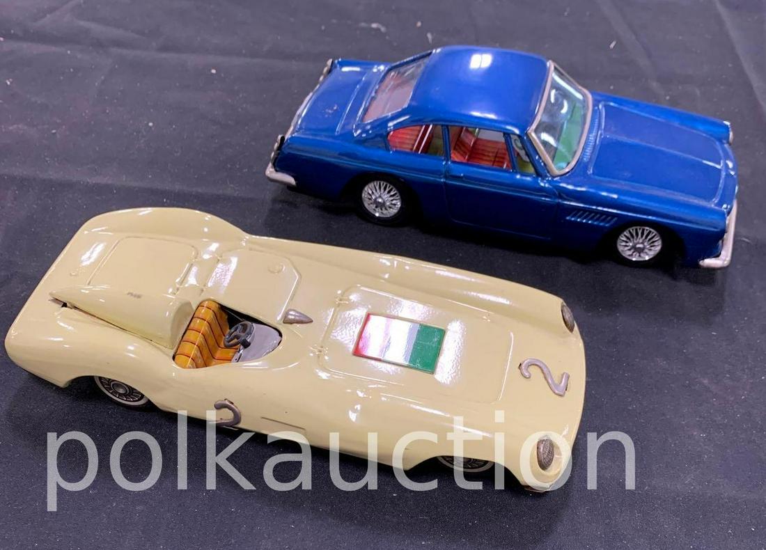 2 Tin Ferrari Toy Cars - Made in Japan: 2 Tin Ferrari Toy Cars - Made in Japan
