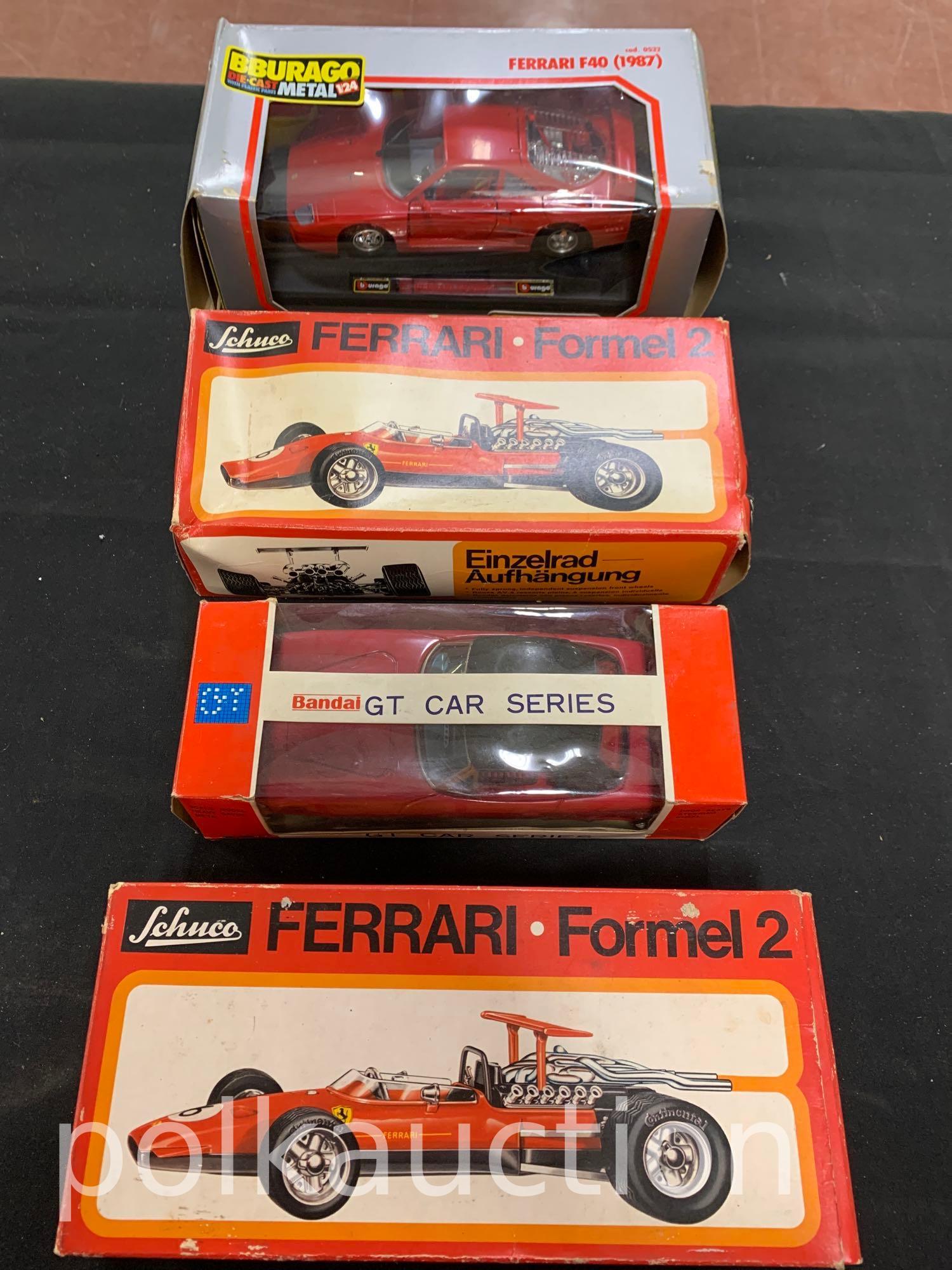 4 Ferrari Toy Cars (1 of 3)
