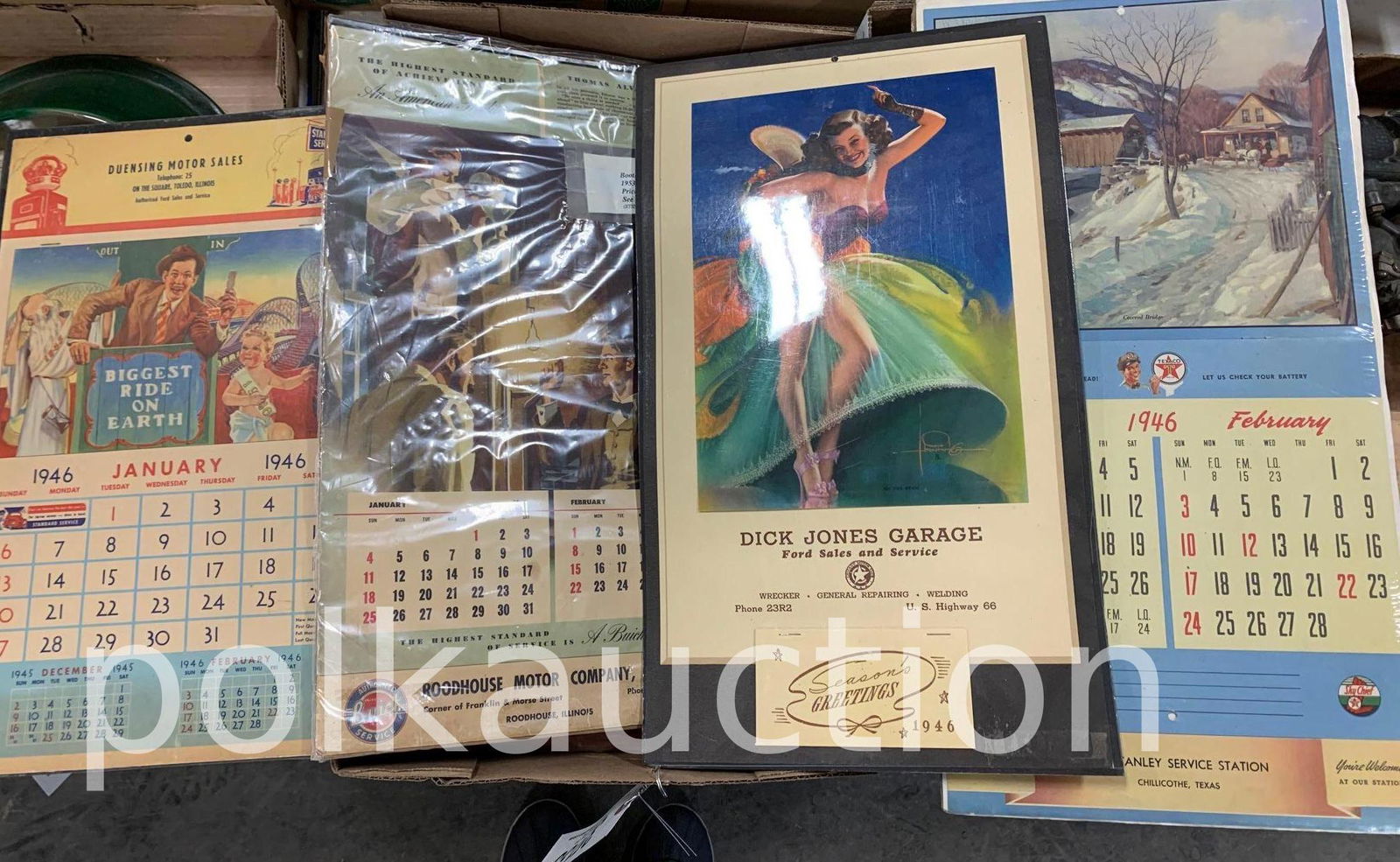 Service Center Calendars & Charts (1 of 2)