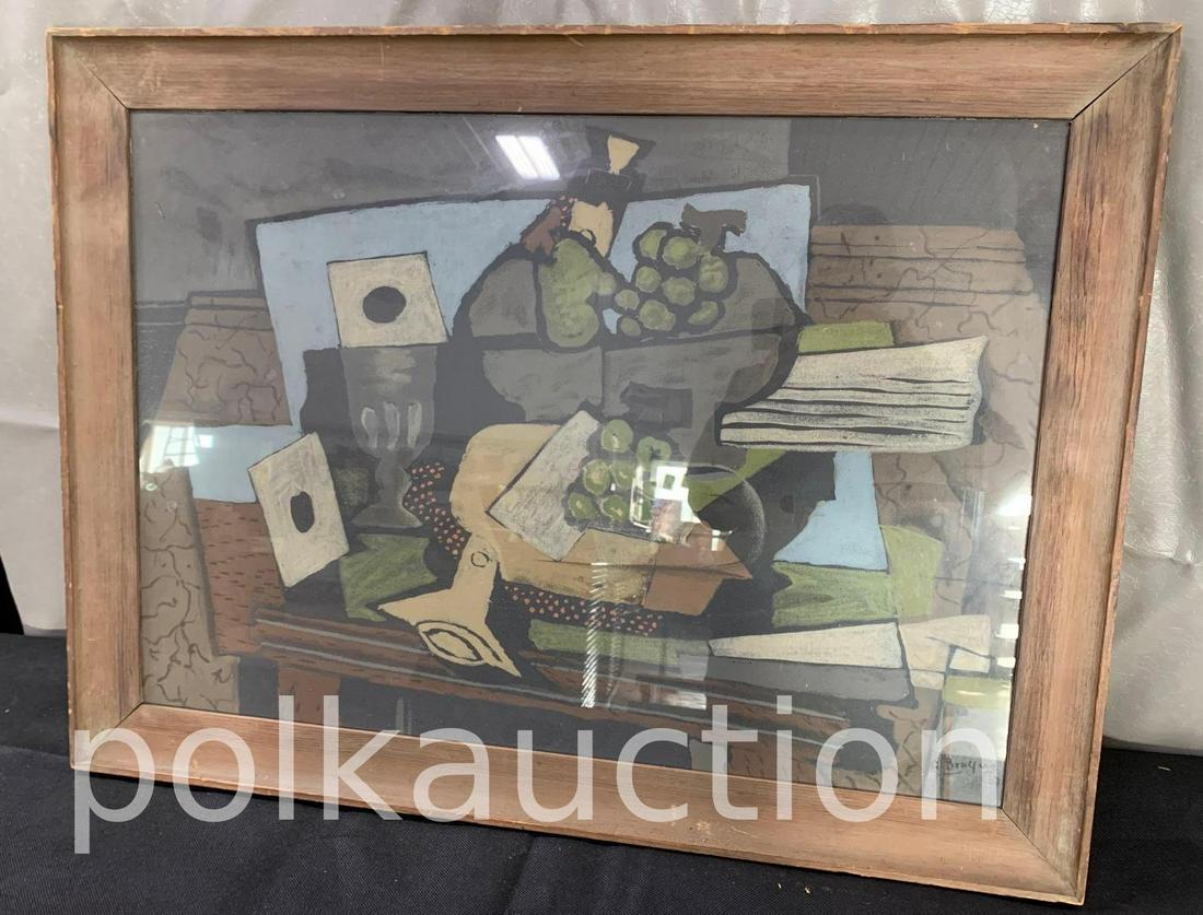 Framed G. Braque Painting (1 of 3)