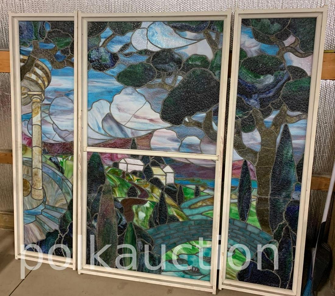 3 Piece Stained Glass Windows (1 of 6)