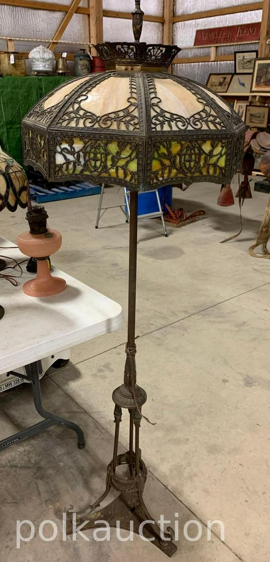 Slag Glass Floor Lamp (1 of 8)