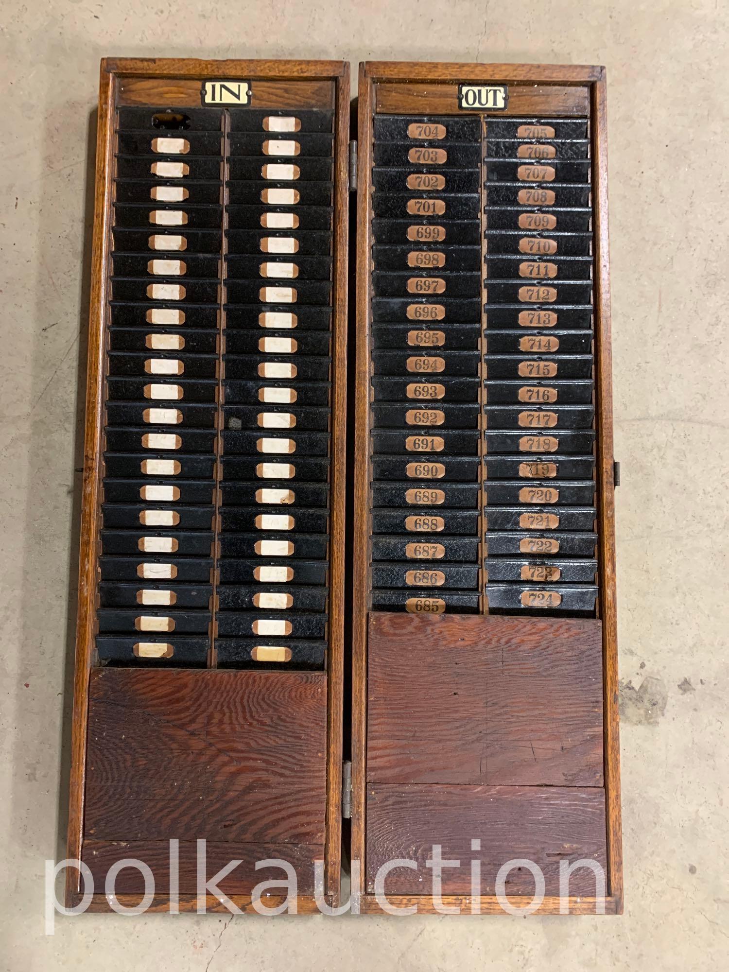 Antique Time Card Holder (1 of 3)