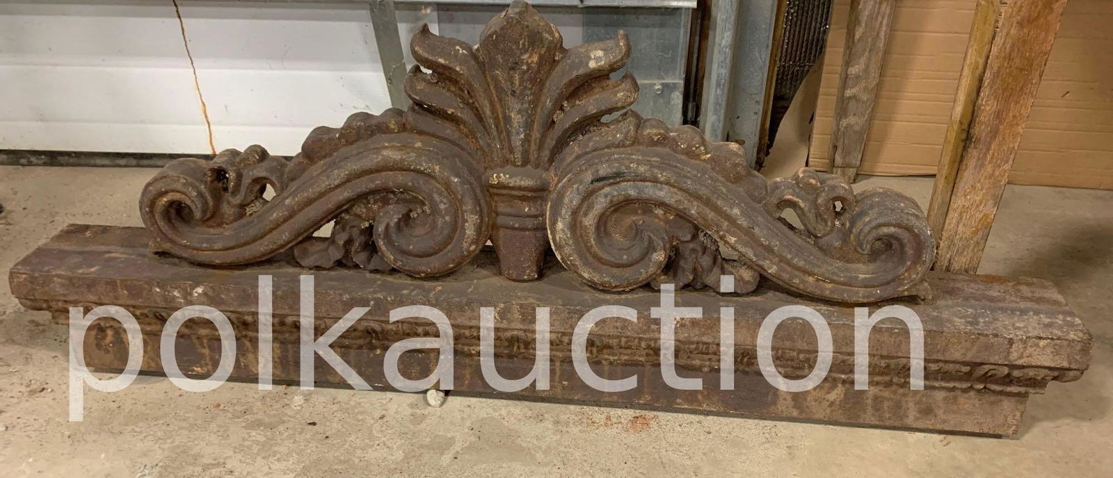 Decorative Cast-iron Piece: Decorative Cast-iron Piece - 18" x 46", No Shipping, Pick up Only