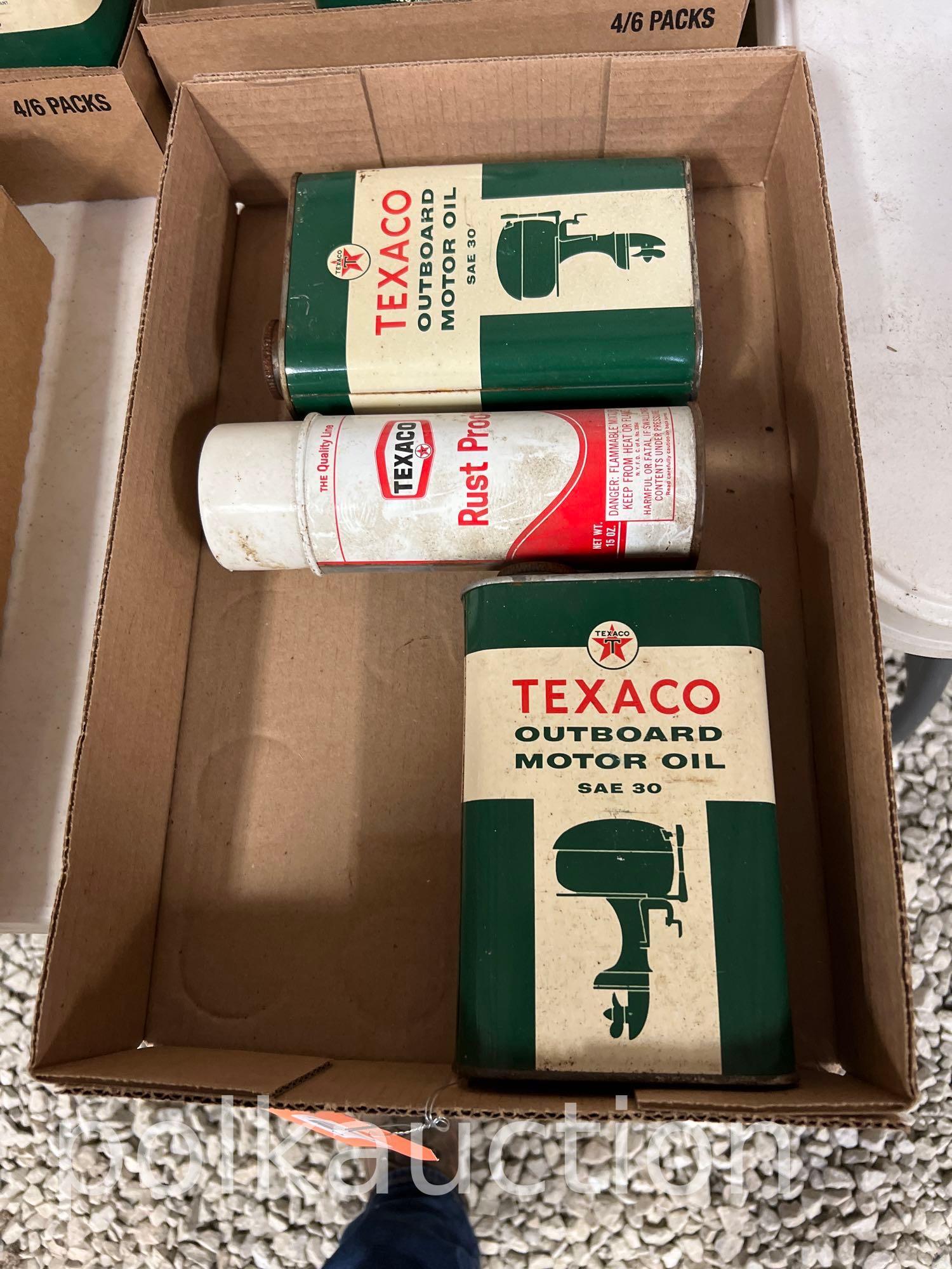 2-NOS TEXACO OIL CANS (1 of 2)