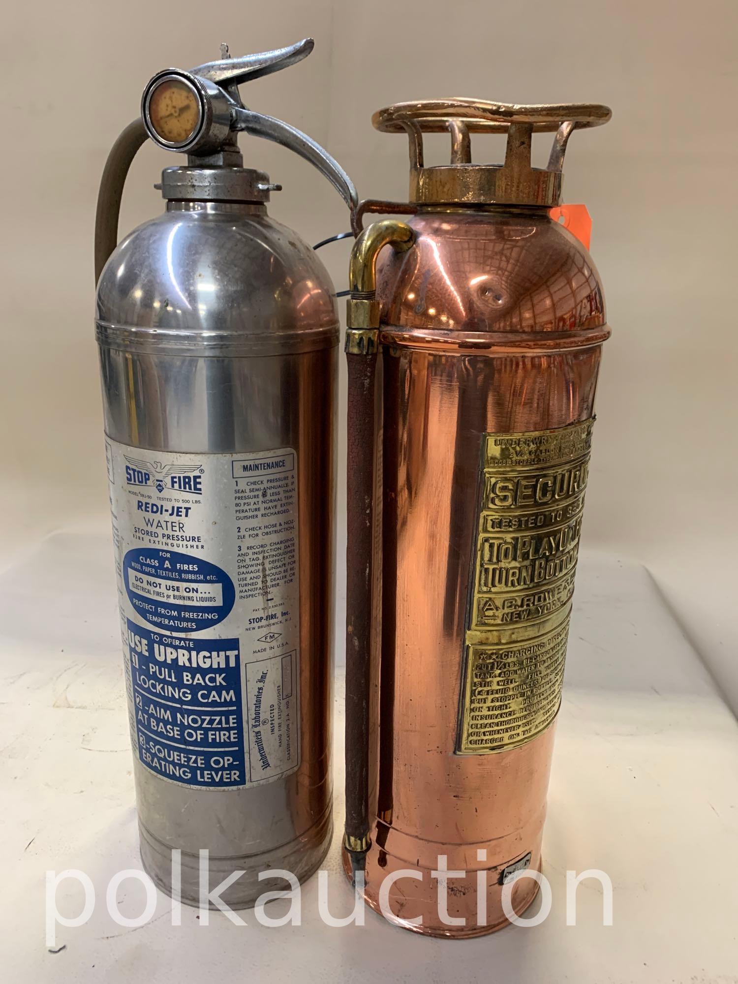 203-(2) VINTAGE FIRE EXTINGUISHERS (1 of 6)
