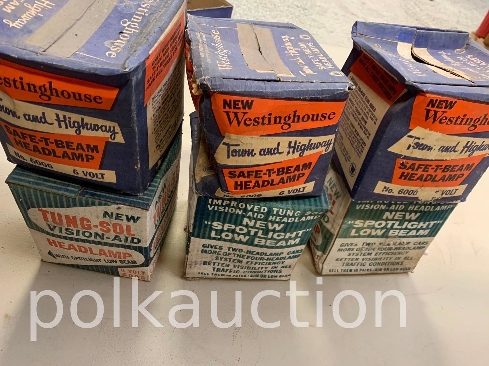 219-(6) VINTAGE HEADLAMP BULBS: .