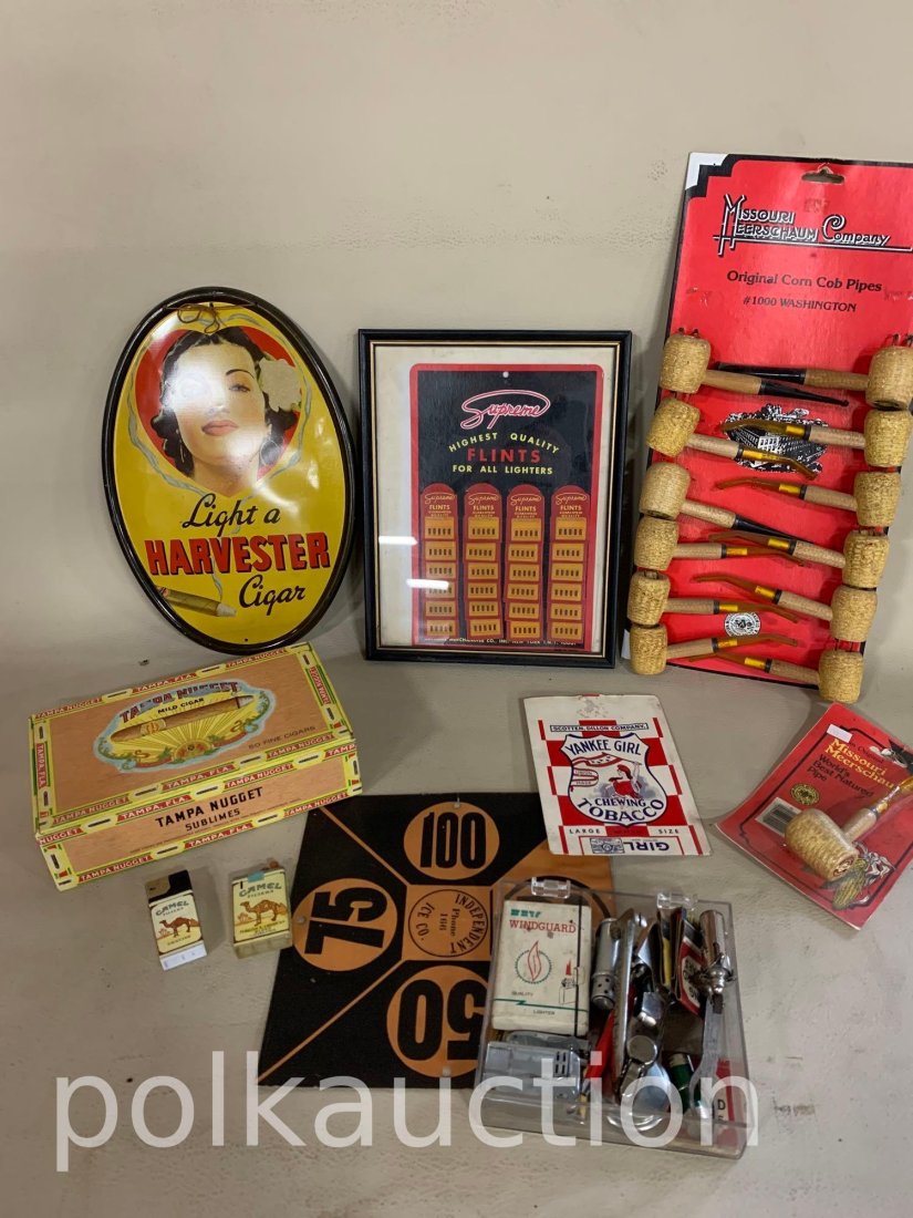 290-VINTAGE TOBACCO & LIGHTERS: .