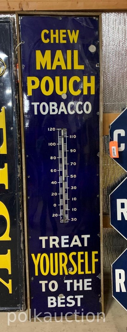 347-CHEW MAIL POUCH TOBACCO SIGN (1 of 5)