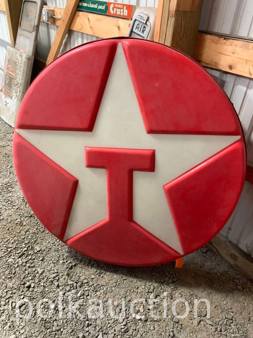 61-TEXACO LIGHTED OUTDOOR SIGN (1 of 4)
