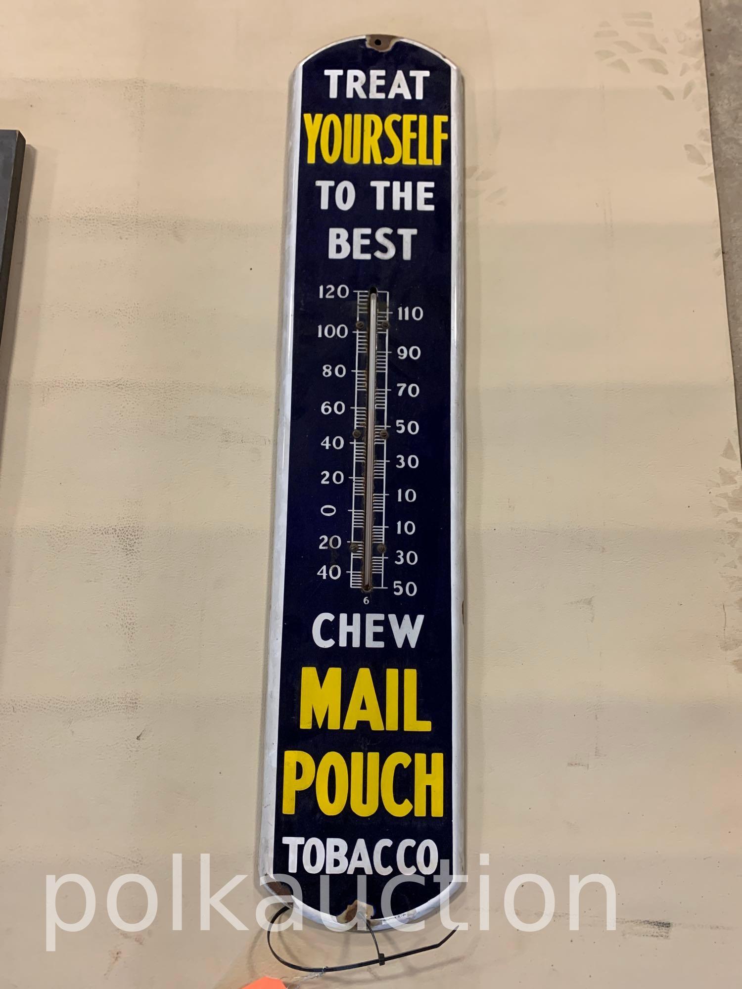 694-(2) MAIL POUCH, TOBACCO THERMOMETER (1 of 1)