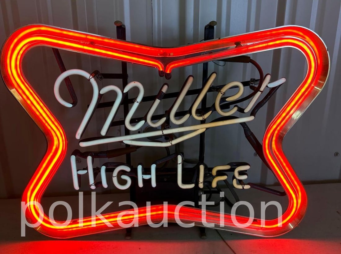 2223-MILLER HIGH-LIFE NEON SIGN **NO SHIPPING AVAILABLE**: **NO SHIPPING AVAILABLE**