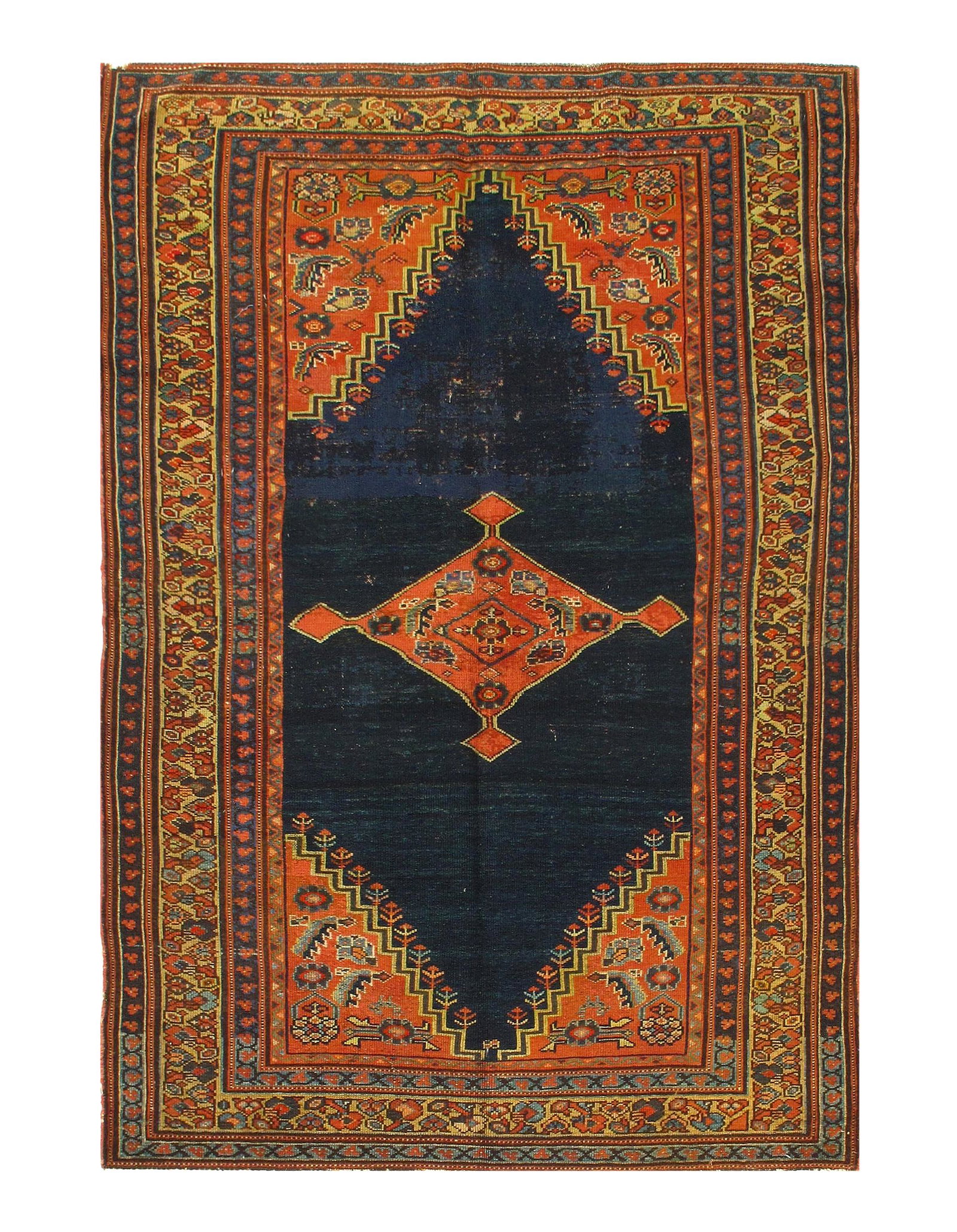 Antique Persian Serab, Size 3'11'' X 6'1'': Persian Antique Serab. Late 20th Century, Hand-Knotted, Lamb's Wool, 300-12503-862. This item is part of the Capital Collection which also includes other antique rugs, vintage rugs, oriental rugs and