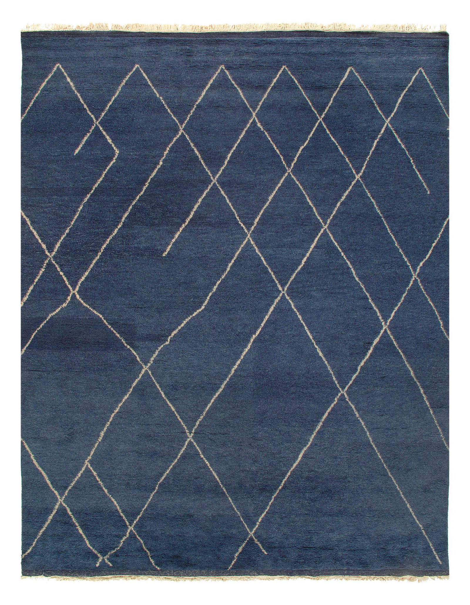 Hand-Knotted Moroccan Rug, Size 8'5'' X 11'8'': Hand Knotted Moroccan Rug. New, Hand-Knotted, Lamb's Wool, 300-E10985-862. This item is part of the Capital Collection which also includes other antique rugs, vintage rugs, oriental rugs and tapestry