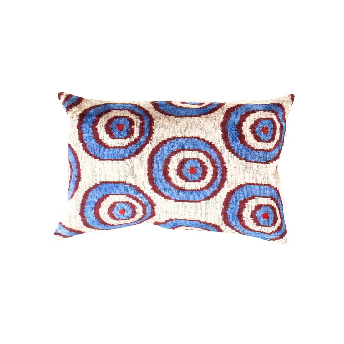 Turkish Silk Ikat Pillow 16" x 24": Turkish Silk Ikat Pillow 16" x 24". Ikat, New, Handmade, Velvet Silk, 300-TI 175-862. This item is part of the Capital Rug and Home Collection which also includes other antique rugs, vintage rugs, ori