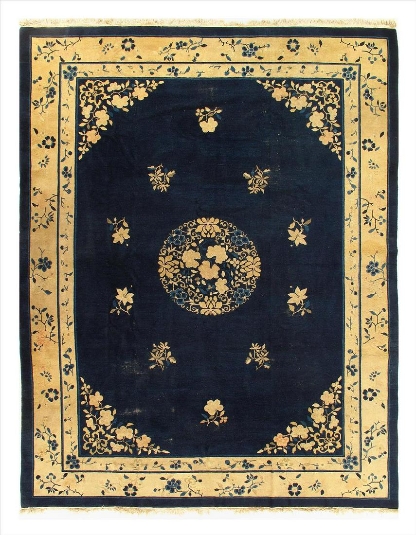 Antique Chinese Peking Rug - 8'10" x 11'9": Antique Chinese Peking Rug - 8'10" x 11'9" - Antique - Circa 1920 - Hand-Knotted - Lamb's Wool - 300-E10932-862. This item is part of our fine auction collection which includes many fine home accessor