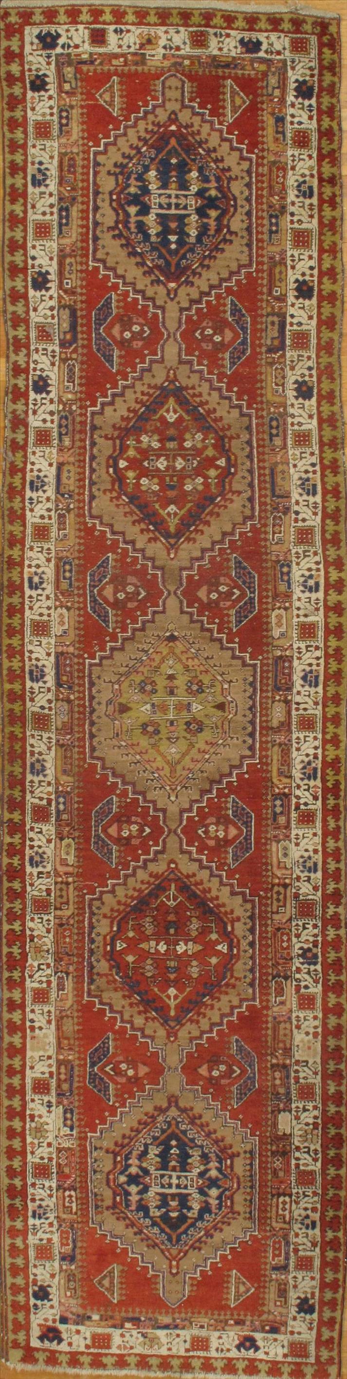 Antique Persian NW, 2'7" X 11'5": Rust Antique Runner 2'7" X 11'5" - Runner - Circa 1920 - Hand-Knotted - Lamb's Wool - 300-E08245-862. This item is part of our fine auction collection which includes many fine home accessories includi