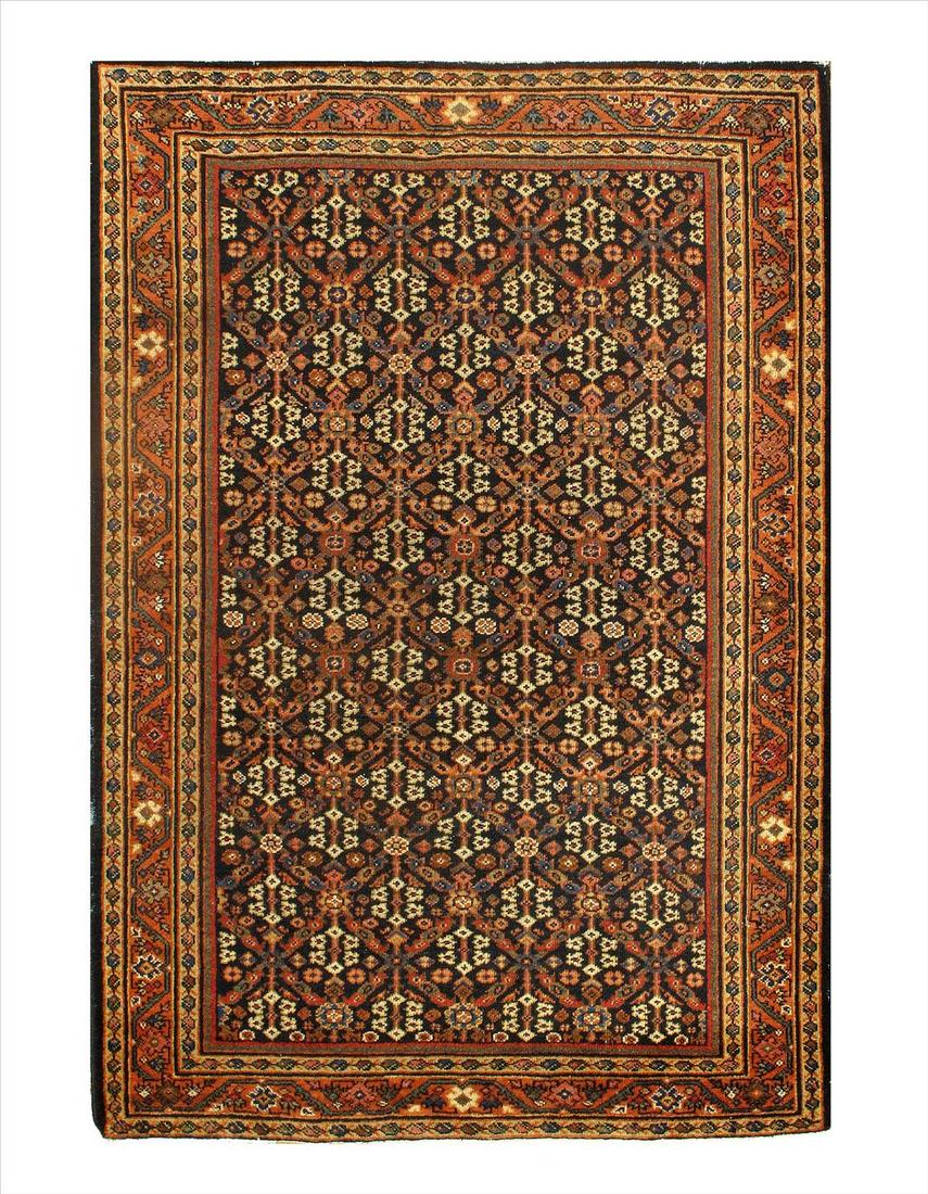 Antique Persian Sultanabad, Size 4'6'' X 6'8'': Navy Persian Antique Mahal 4' 6'' X 6' 8'' - Antique - - Hand-Knotted - Lamb's Wool - 300-E06243-862. This item is part of our fine auction collection which includes many fine home accessories includi