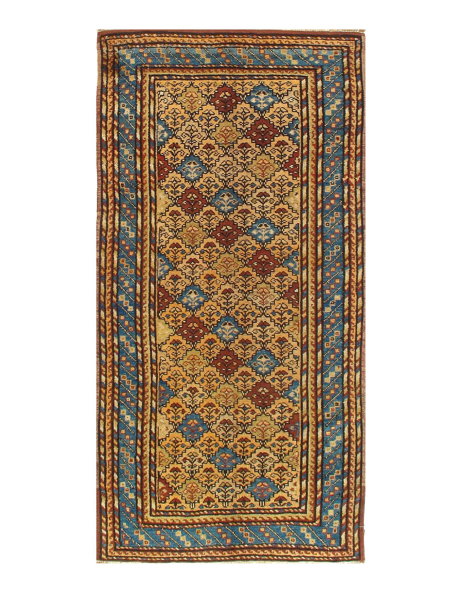 Russian Antique Kazak 3' 6" x 7': Russian Antique Kazak 3' 6" x 7' Circa 1880 - Lamb's Wool - Hand-Knotted - 300-E05701-862 This item is part of our fine auction collection which includes many fine home accessories including antique r