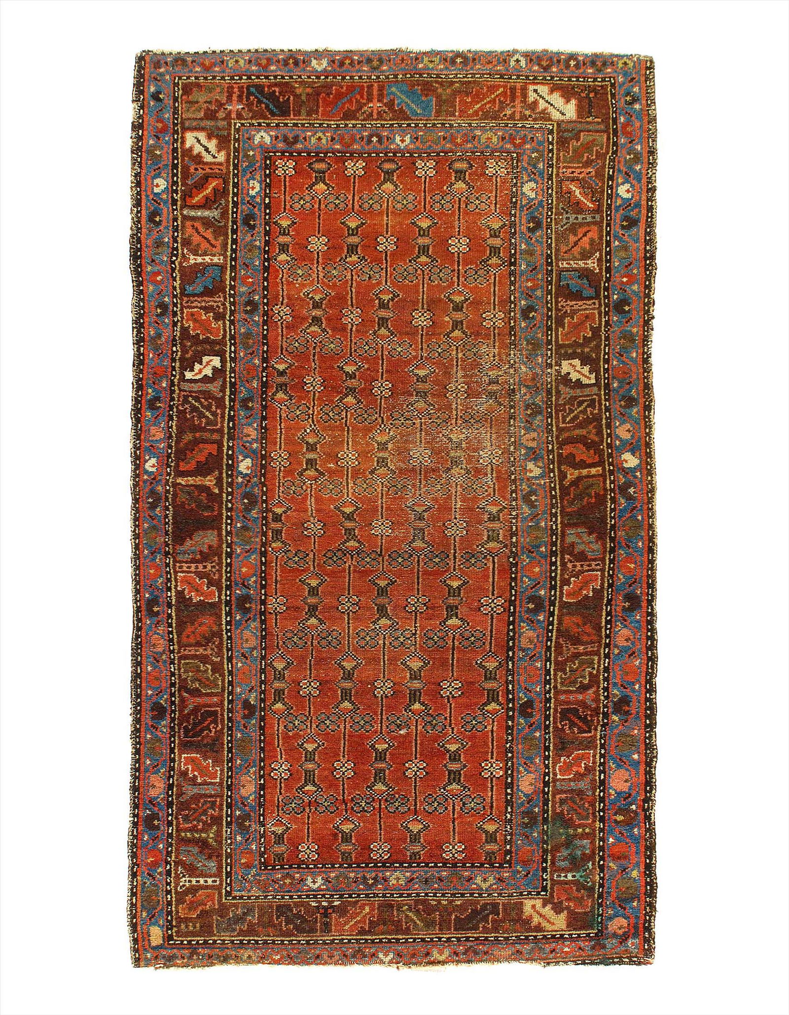 Rust Color Persian Antique NW 3'2'' X 5'11'': Rust Color Persian Antique NW 3'2'' X 5'11'', Circa 1900, Antique, Lamb's Wool, 300-E11462-862 This item is part of our fine auction collection which includes many fine home accessories including anti