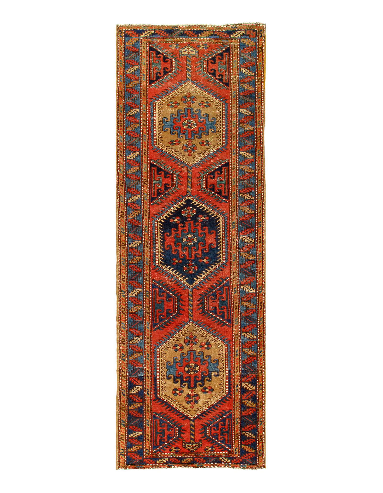 Persian Antique Serab Runner 3'4'' X 10'5'': Rust Persian Hand Knotted Antique Serab Runner 3'4'' X 10'5'' Late 20th Century Antique Lamb's Wool Hand-Knotted 300-E10823-862 This item is part of our fine auction collection which includes many fin