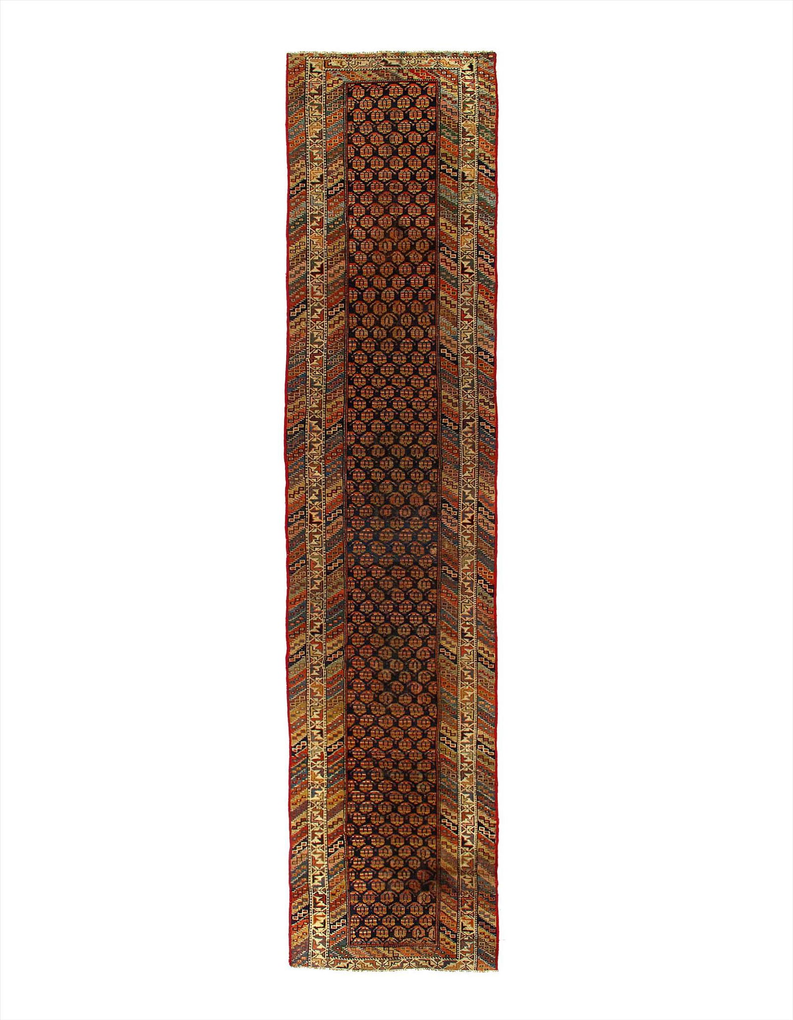 Persian Antique NW Runner 3'2'' X 14'1'': Persian Antique NW Runner 3'2'' X 14'1'' Antique Lamb's Wool Hand-Knotted 300-E11521-862 This item is part of our fine auction collection which includes many fine home accessories including antique ru