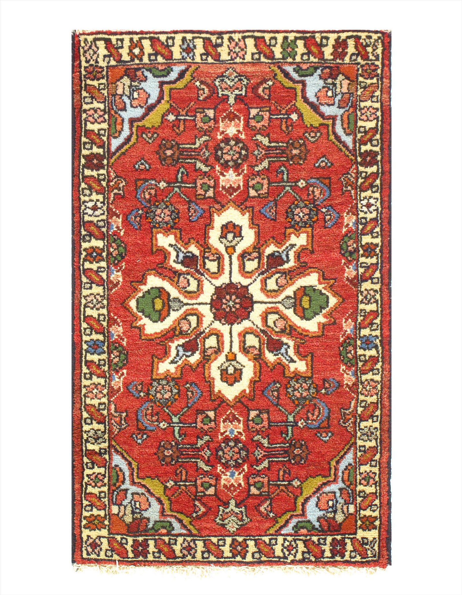 Persian Hand Knotted Hamdan 2' X 3': Persian Hand Knotted Hamdan 2' X 3' Antique Lamb's Wool Hand-Knotted 300-E10419-862 This item is part of our fine auction collection which includes many fine home accessories including antique rugs, v