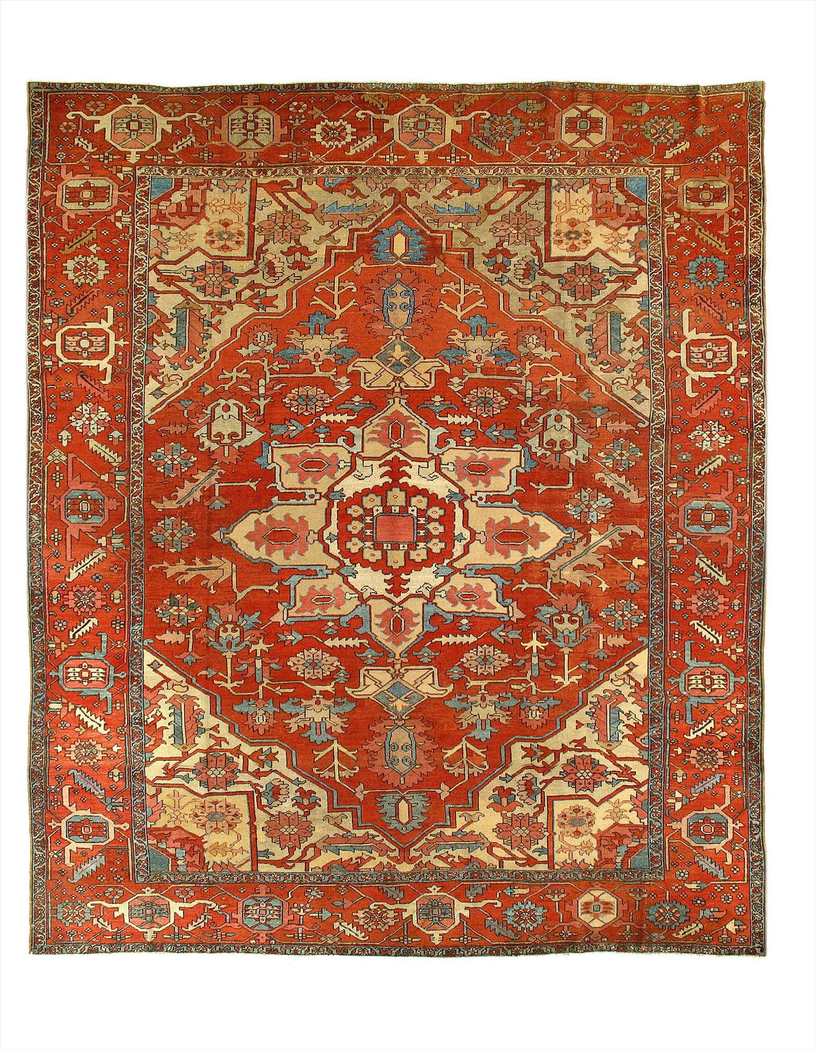 Persian Antique Serapi, Size 10' X 12': Persian Antique Serapi, Size 10' X 12' Antique Lamb's Wool Hand-Knotted 300-E05685-862 This item is part of our fine auction collection which includes many fine home accessories including antique rugs