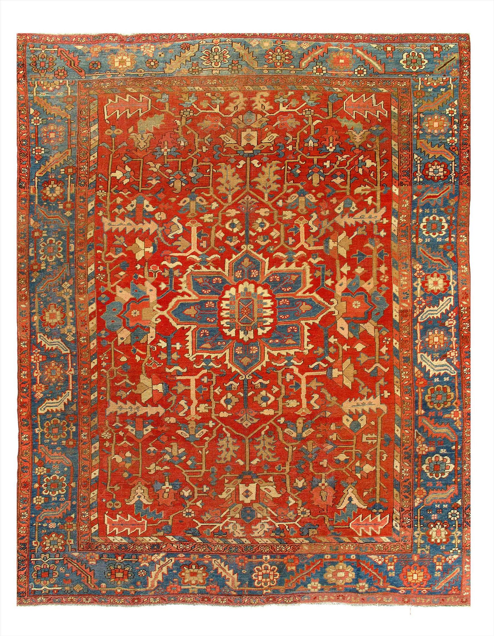 Persian Antique Heriz 9'7'' X 12'1: Persian Antique Heriz 9'7'' X 12'1 Antique Wool Hand-Knotted 300-E05372-862 This item is part of our fine auction collection which includes many fine home accessories including antique rugs, vintage r