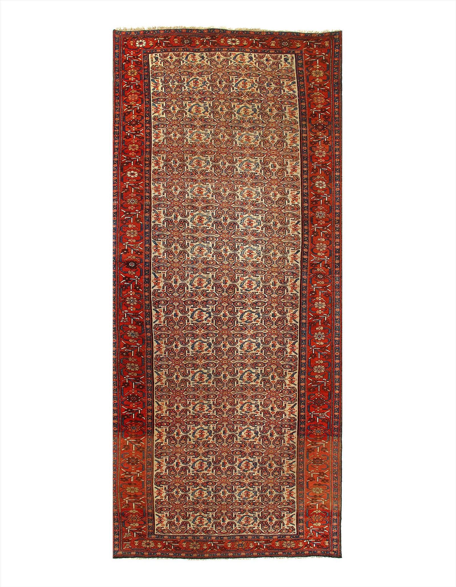 Beige Persian Antique Bidjar Runner 5'3'' x 12'5'': Beige Persian Antique Bidjar Runner 5'3'' x 12'5'' - Circle 1900 - Runner - Lamb's Wool - Hand-Knotted - 300-E06363-862 - This item is part of our fine auction collection which includes many fine home