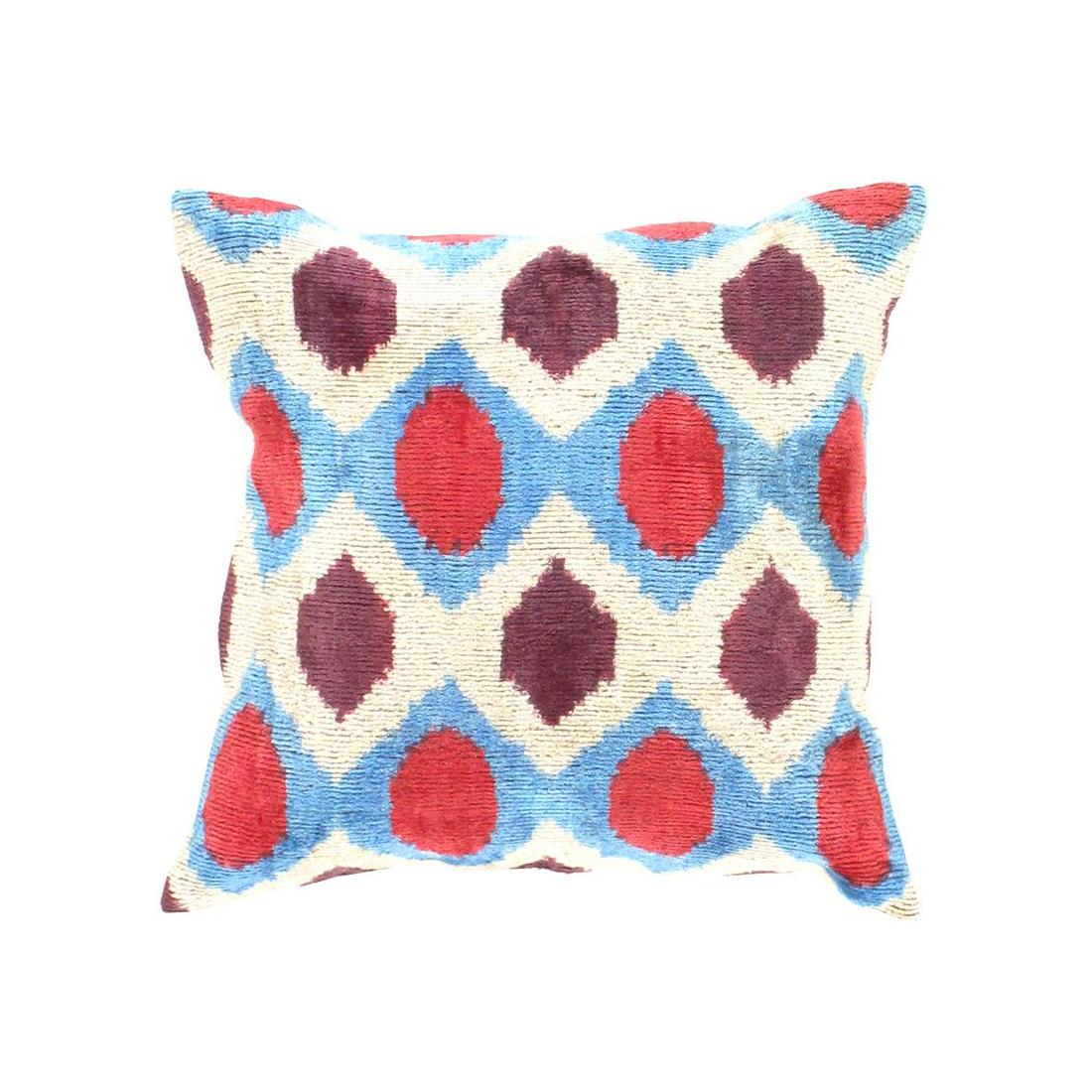 TI 11 Turkish L Blue Silk Ikat pillow: TI 11 Turkish L Blue Silk Ikat pillow - New, Oasis Pillows, Hand-Woven, Pure Silk, 300-TI 11-862. This item is part of our fine auction collection which includes many fine home accessories including a