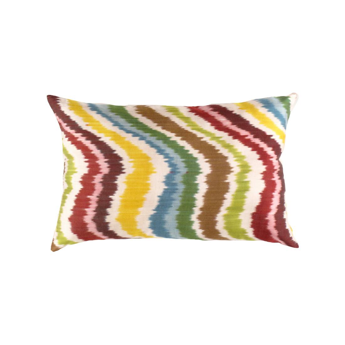 TI 256 Turkish Multi Valvet Silk Ikat pillow 16'' X: TI 256 Turkish Multi Color Valvet Silk Ikat pillow 16'' X 24'' - New, Oasis Pillows, Hand-made, Velvet Silk, 300-TI 256-862. This item is part of our fine auction collection which includes many fine h