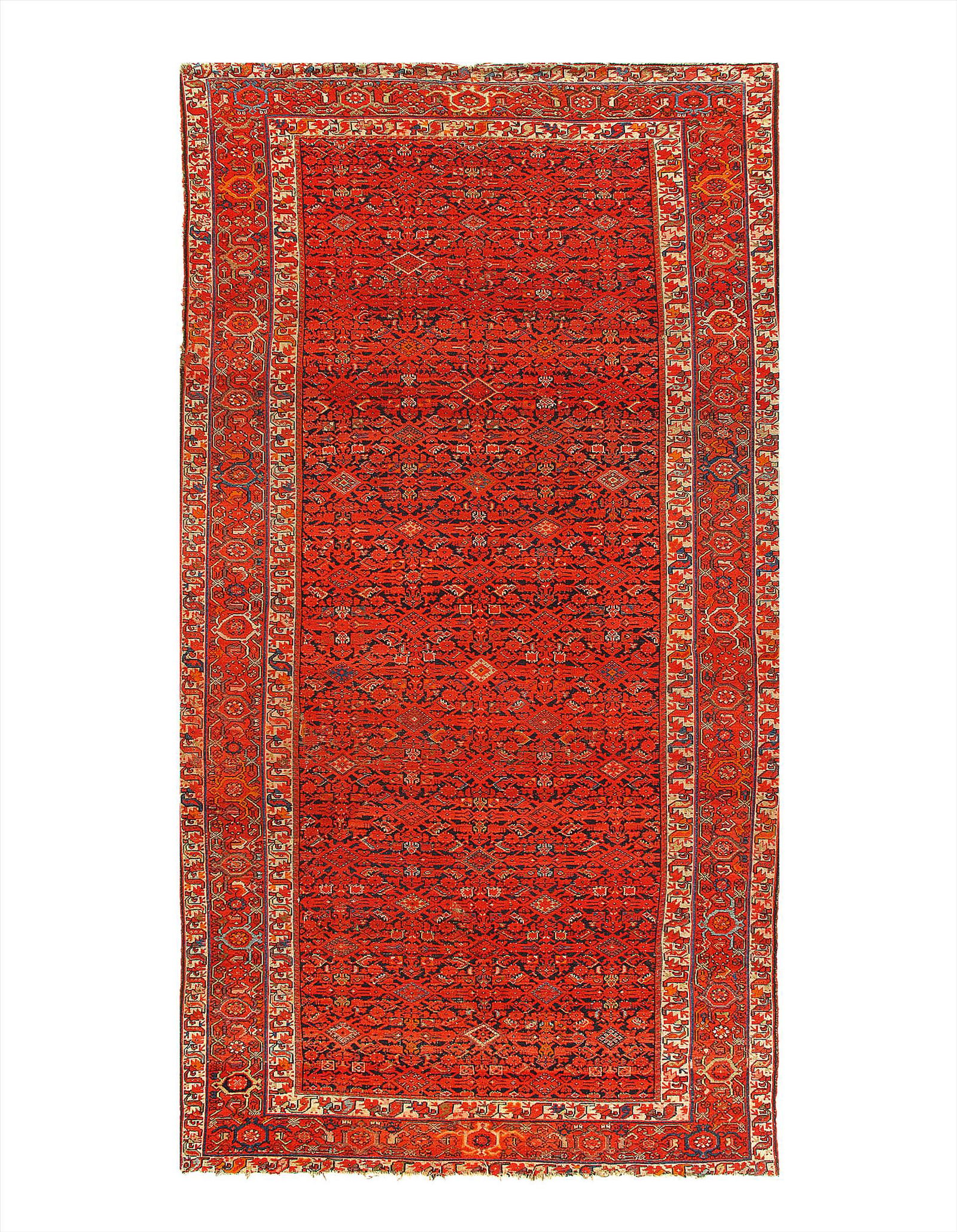 Red Persian Antique Malayer 6'9'' X 13'2'': Red Persian Antique Malayer 6'9'' X 13'2'' - Circa 1920s, Antique, , Lamb's Wool, 300-D10515-862. This item is part of our fine auction collection which includes many fine home accessories including a