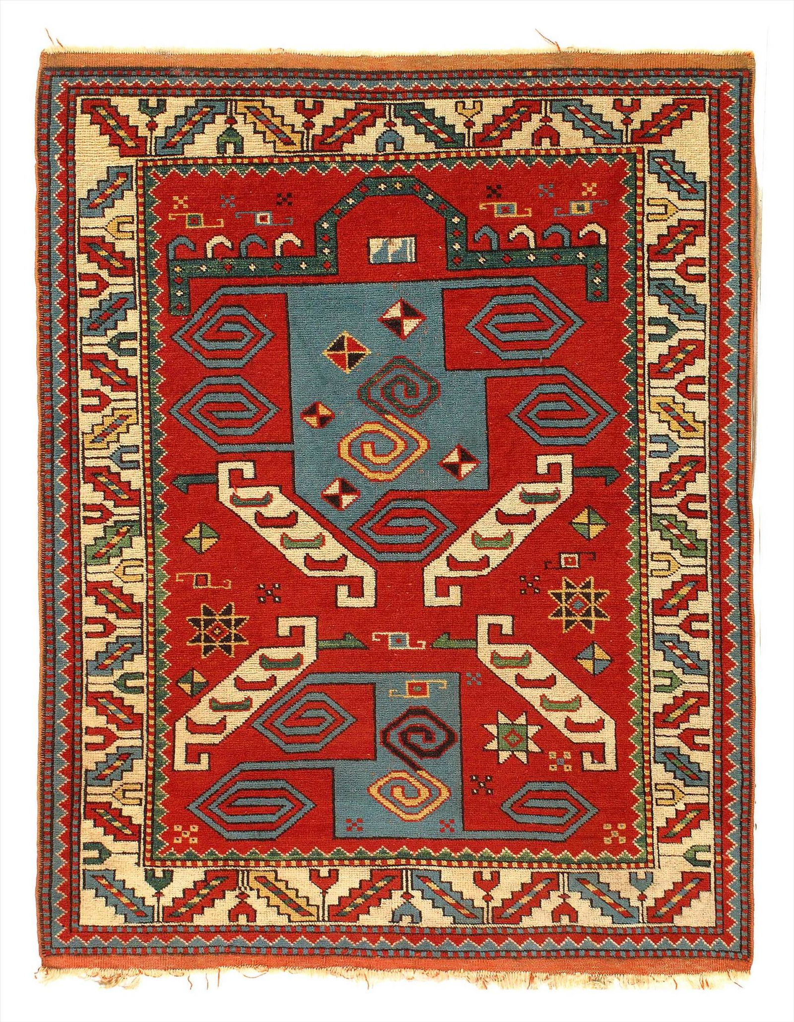 Rust Color Turkish Antique Rug 3'7'' X 5'4'': Rust Color Turkish Antique Rug 3'7'' X 5'4'' - Circa 1940, Antique, Hand-Knotted, Lamb's Wool, 300-D11662-862. This item is part of our fine auction collection which includes many fine home accessorie