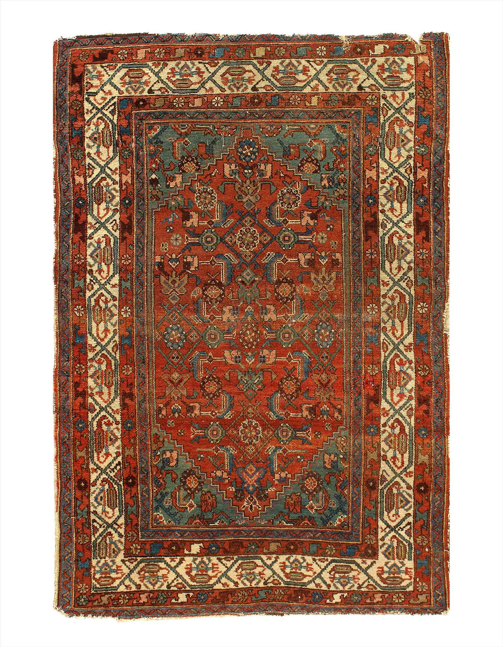 Rust Color Persian Antique Hamadan 3' X 4'9'': Rust Color Persian Antique Hamadan 3' X 4'9'' - Circa 1900, Antique, Hand-Knotted, Lamb's Wool, 300-D11456-862. This item is part of our fine auction collection which includes many fine home accessori