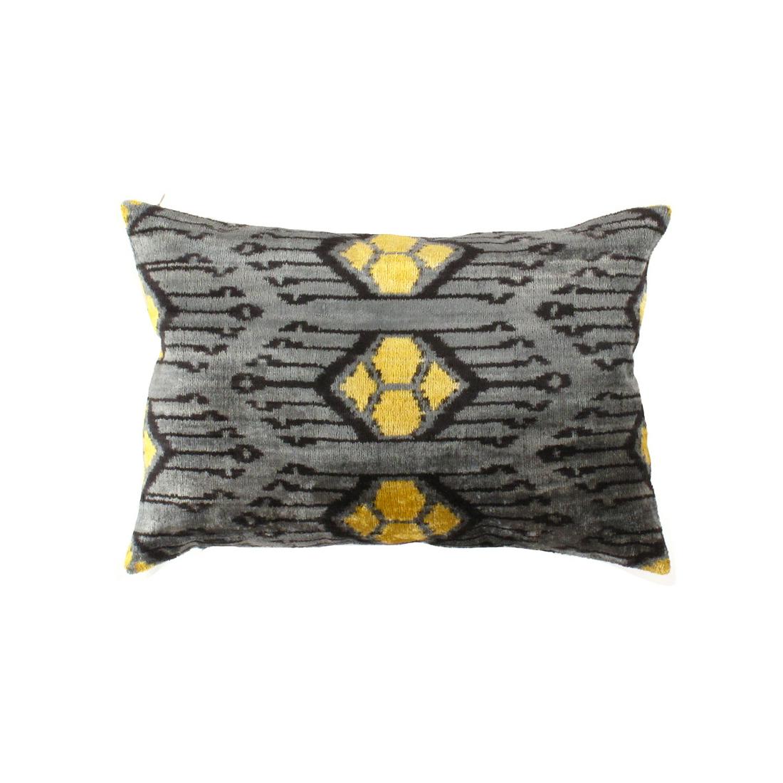 Decorative Throw Velvet Ikat Pillow 16' X 24': TI 190 Decorative Throw Velvet Ikat Pillow - New, Oasis Pillows, Hand-made, Velvet Silk, 300-TI 190-862. This item is part of our fine auction collection which includes many fine home accessories incl
