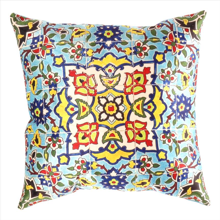 Persian Velvet Pillow 16"X 16": Persian Velvet Pillow 16"X 16" - New, Pillows, N/A, Velvet Silk, 300-IR 157-862. This item is part of our fine auction collection which includes many fine home accessories including antique rugs, vint