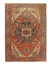 Rust Persian Antique Serapi 8' 1'' x 11' 5''