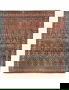 Antique Navy Blue Fine Hand Knotted Persian Kermanshah Rug 20' X 21'