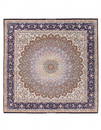 Super Fine Hand Knotted Persian silk & wool Isfahan Rug 8'4" X 8'4"