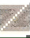 Hand knotted silk & wool Persian Nain Square rug 6'8'' X 6'9''