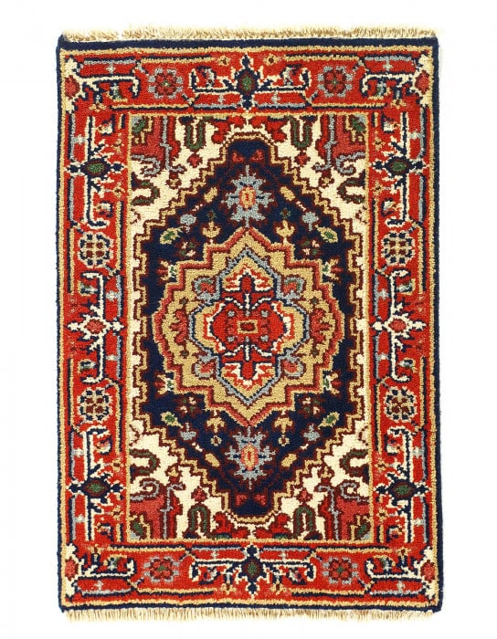 Fine Hand Knotted Persian serapi design 2' X 3': Fine Hand Knotted Persian serapi design 2' X 3' - New, Serapi, Hand-Knotted, Lamb's Wool, 300 -D10230- 862.This item is part of our fine auction collection which includes many fine home accessories in